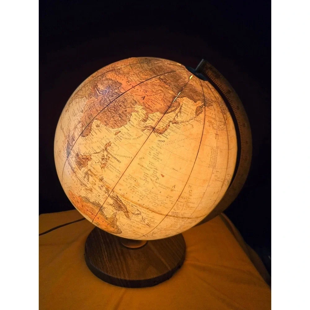 Vintage Replogle Illuminated World Globe